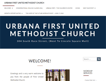 Tablet Screenshot of fumc-urbana.org